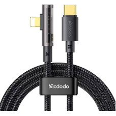 Mcdodo CA-3390 36W 1.2m USB-C to Lightning angle cable (black)