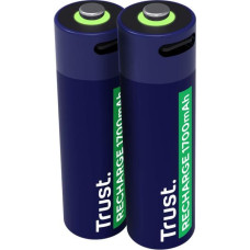 Trust BATTERY RECH. LI-ION AA 1.5V/1700MAH USB-C 2P 25584 TRUST