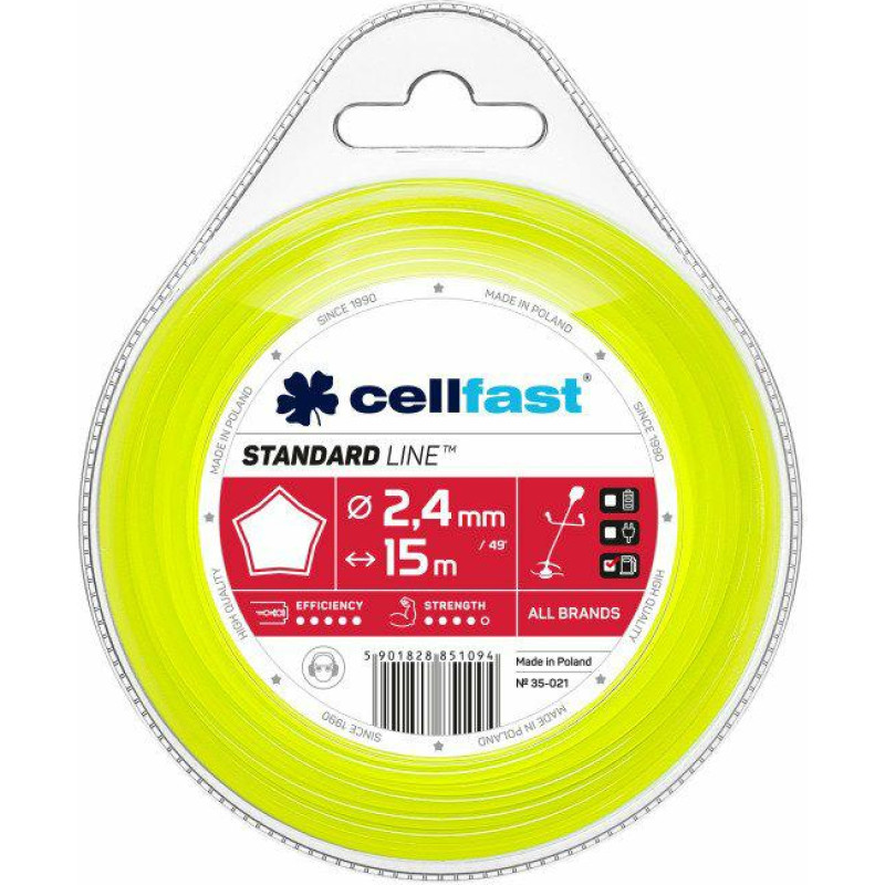 Cellfast ŻYŁKA TNĄCA 3.0mm x 15m /GWIAZDKA