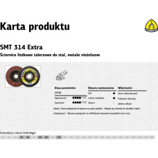 Klingspor K.ŚCIERNICA LISTK.SMT314 125 P 80 EXTRA