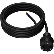 Awtools AW CONNECTION CABLE+PLUG 2m 3x1,0 BK. H05VV-F