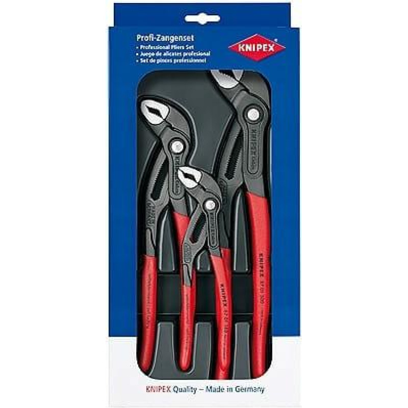 Knipex ZESTAW SZCZYPIEC COBRA 3szt 180/250/300mm