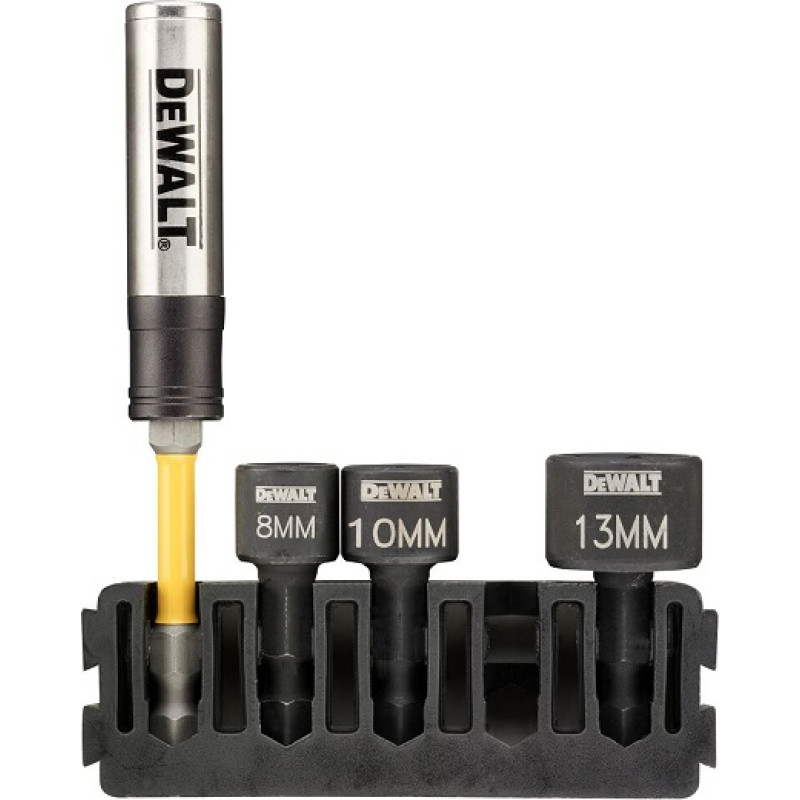 Dewalt ZESTAW NASADEK UDAROWYCH  3cz. +UCHWYT 1/4