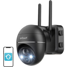 Iegeek Wireless 3MP WiFi outdoor camera ieGeek ZS-GX1S black 5200mAh