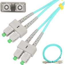 Extralink SC/APC-SC/APC | Patchcord | Multi Mode, OM3, Duplex, 3mm, 5m