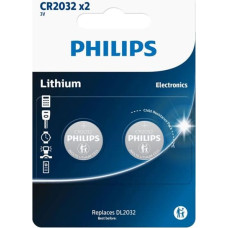 Philips 1x2 Philips Lithium 3.0V CR2032 Knopfzelle