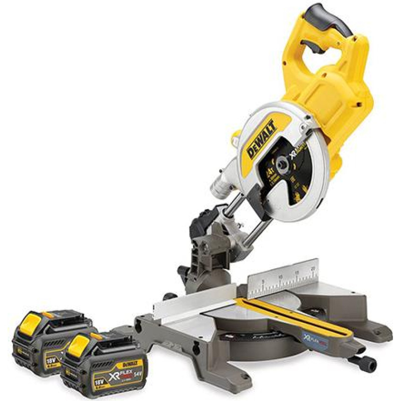 Dewalt FLEXVOLT PIŁA UKOŚNICA 54V / 18V 216mm 2 x 6,0Ah LI-ION DCS777T2