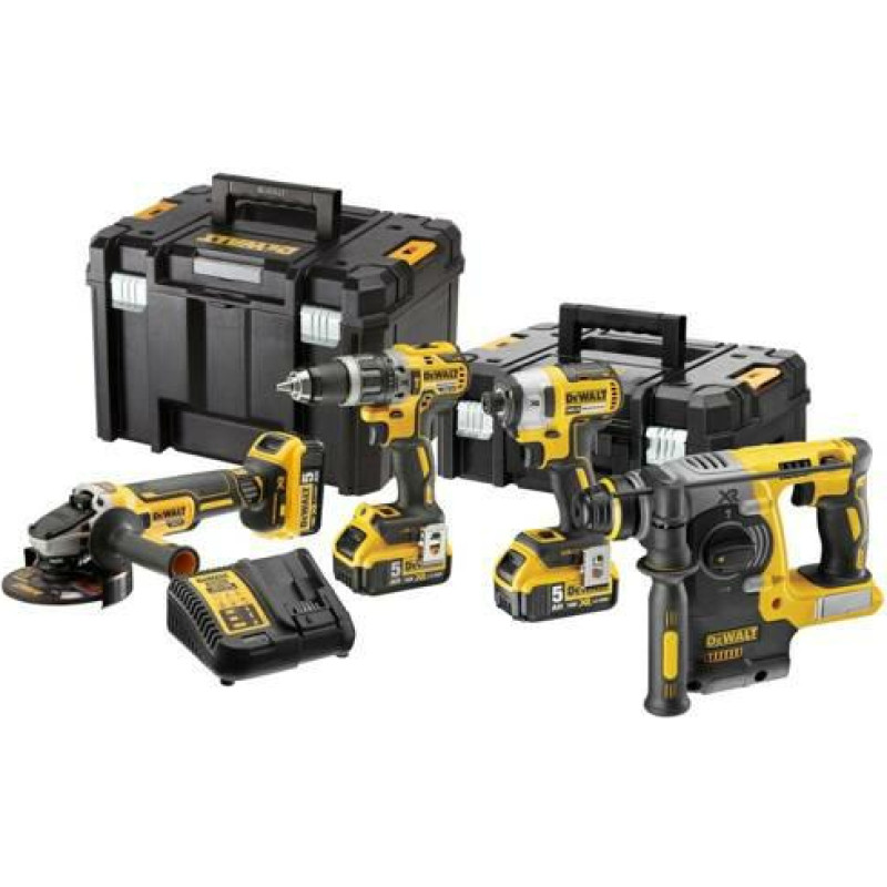 Dewalt ZESTAW COMBO 18V DCK422P3T (DCG405 + DCH273 + DCD796 + DCF887) 3x5,0Ah