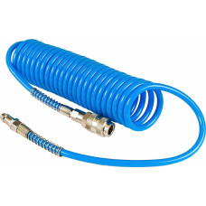 Awtools AW SPIRAL PU AIR HOSE 5x12mmx10m w/ COUPLINGS