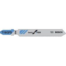 Bosch JIGSAW BLADE BASIC FOR INOX T118GFS 5PCS STAINLESS STEEL