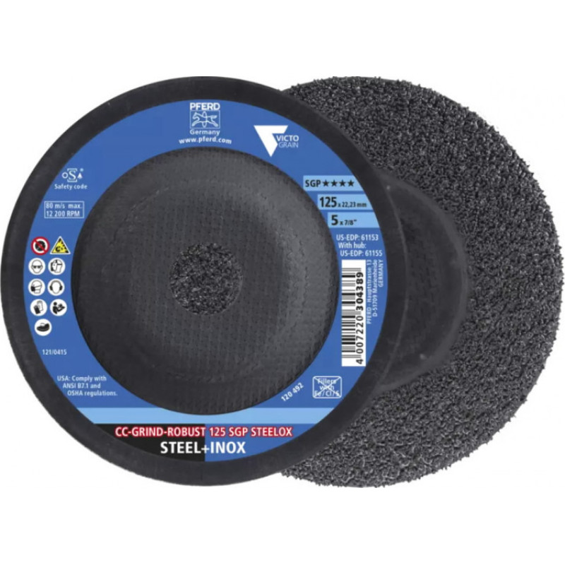 Pferd Šlifavimo diskas CC-Grind-Robust Steelox 125mm SGP Victograin, Pferd
