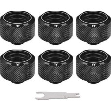 Thermaltake Pacific C-PRO G1 / 4 PETG Tube 16mm OD Compression - Black, Compound - 6pcs