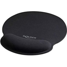 Delock Ergonomic mouse pad with gel wrist rest (black)