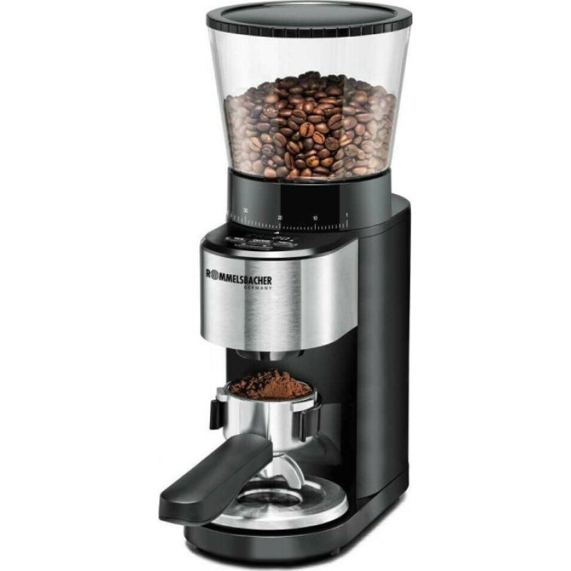 Rommelsbacher coffee grinder EKM 500 (black / stainless steel, integrated precision scale)