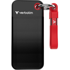 Verbatim Pocket SSD 2 TB C tipo USB 3.2 Gen 2 (3.1 Gen 2) Juoda, Raudona