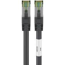 Goobay CAT 8.1 patch cable, S/FTP (PiMF) (black, 5 meters)