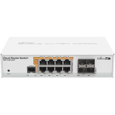 Mikrotik Switch|MIKROTIK|8x10Base-T / 100Base-TX / 1000Base-T|4xSFP|1xConsole|CRS112-8P-4S-IN