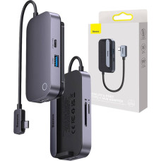 Baseus Hub 6in1 Baseus PadJoy Series USB-C to USB 3.0 + HDMI + USB-C PD + jack 3.5mm + SD/TF (Grey)