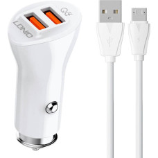 Ldnio C511Q 2USB Car charger + MicroUSB cable