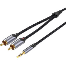 Vention Cable Audio 2xRCA to 3.5mm Vention BCNBI 3m (grey)