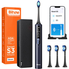 Bitvae Sonic toothbrush with app, tips set, travel case and toothbrush holder S3 (navy blue)