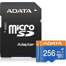 Adata MEMORY MICRO SDXC 256GB W/AD./AUSDX256GUICL10A1-RA1 ADATA