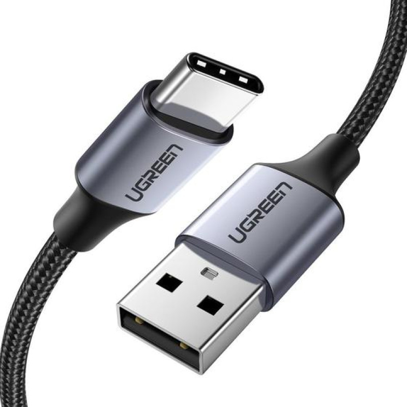 Ugreen 60128 USB kabelis USB 2.0 2 m USB C USB A Juoda