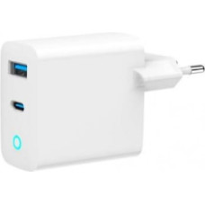 Gembird GaN USB-A USB-C Charger LED 30W PD QC3.0 white