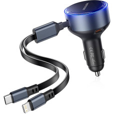 Vention FFOB0 USB-C car charger + USB-C/Lightning 30W cable