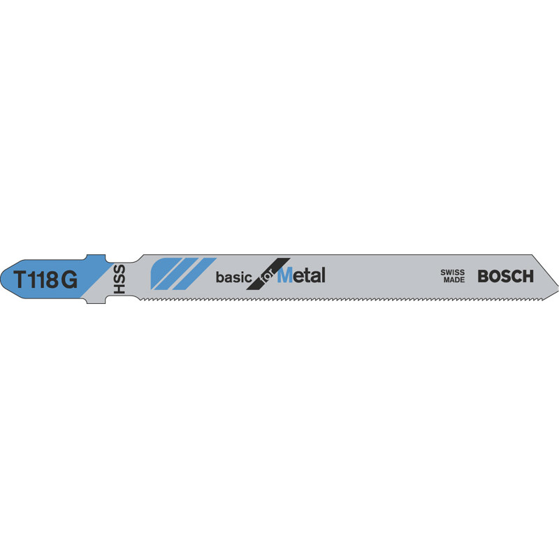 Bosch JIGSAW BLADE BASIC FOR METAL T118G 5PCS