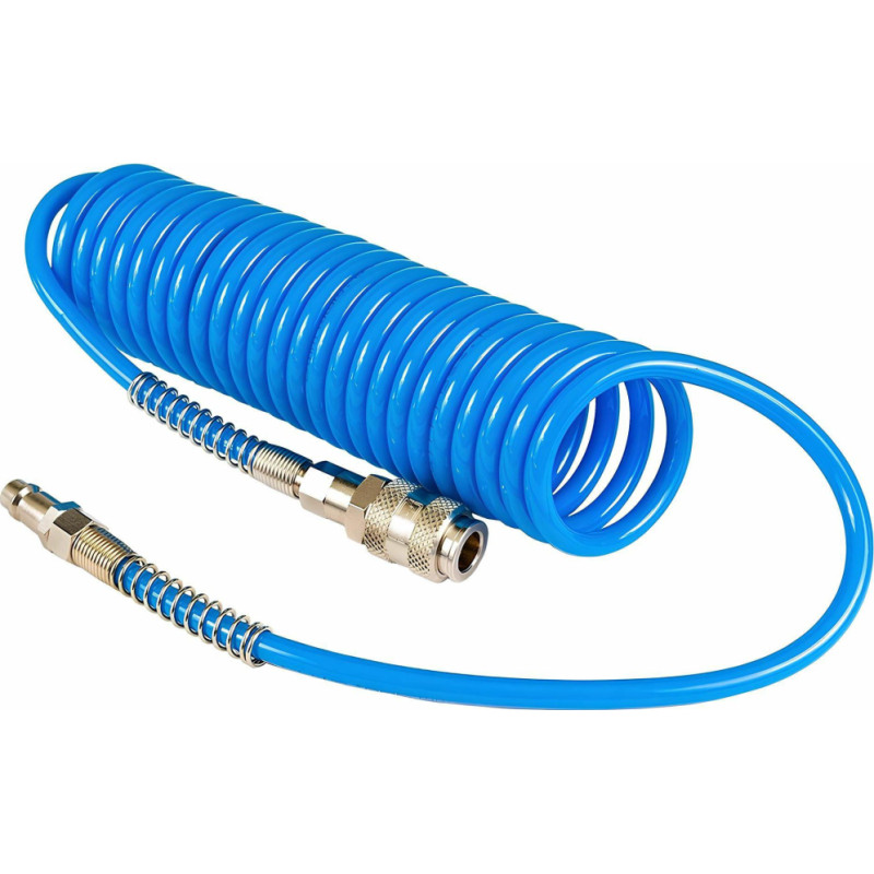 Awtools AW SPIRAL PU AIR HOSE 5x8mmx20m w/ COUPLINGS