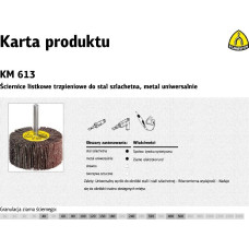 Klingspor K.ŚCIERNICA LT.80*30*6   P80   KM613