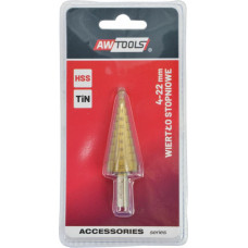 Awtools AW HSS-TiN STEP DRILL BIT 4-22mm