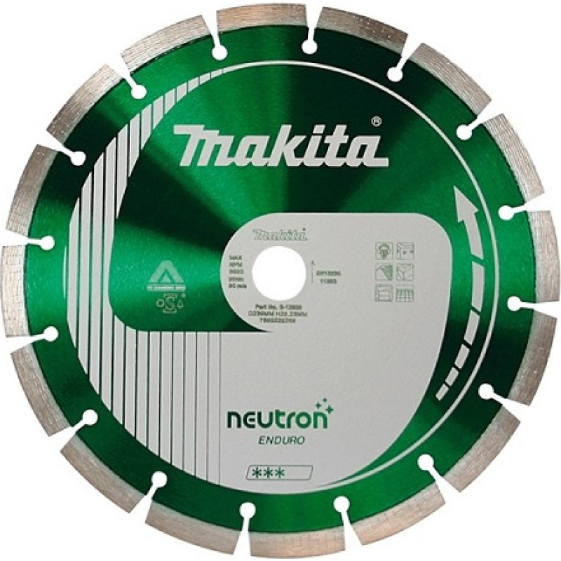 Makita TARCZA DIAMENTOWA 115x22,23mm SEGMENT (NA SUCHO) BETON