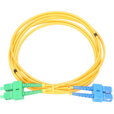 Extralink SC/UPC-SC/APC | Patchcord | PVC, Single mode, Duplex, G652D, 3mm, 1m