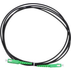 Extralink SC/APC-SC/APC Black | Patchcord | Single mode, Simplex, 3mm, 1m