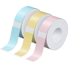 Nelko thermal label for label printer P21 (blue/yellow/pink, 12*40 mm）.