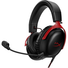 Hyperx „ Cloud III“ - žaidimų ausinės (juodos-raudonos)