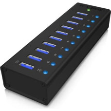 Icy Box IB-AC6110 - HUB USB 3.0  10-ports