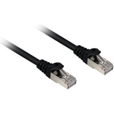 Sharkoon network cable RJ45 CAT.6a SFTP LSOH black 0,25m - HalogenFree