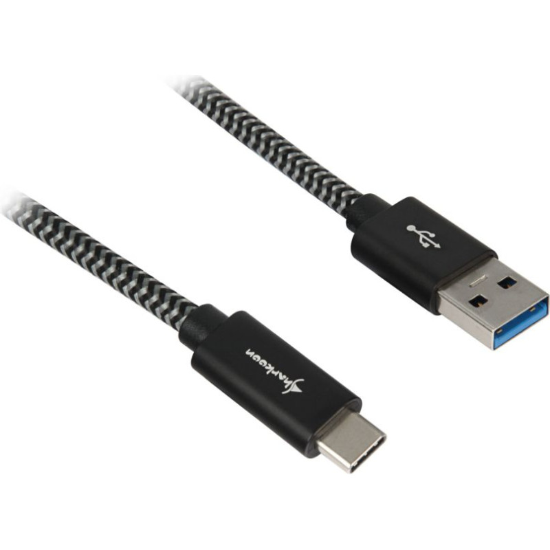 Sharkoon USB 3.1 A-C black / grey 0.5m - Aluminum + Braid