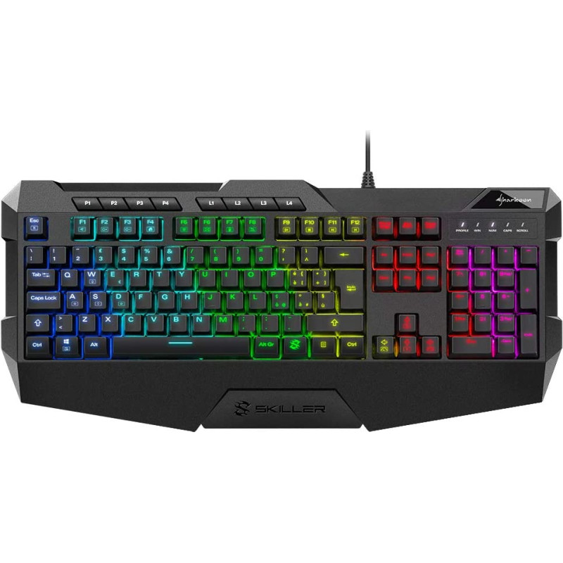 Sharkoon IT layout - Sharkoon SKILLER SGK4, gaming keyboard (black, rubber dome)