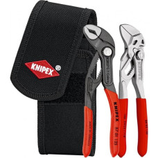 Knipex mini pliers set, in tool belt bag, pliers set (red/black, 2 pieces)