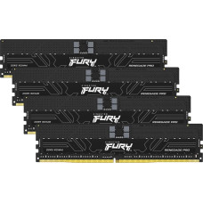 Kingston FURY DDR5 - 128GB - 6400 - CL - 32 (4x 32 GB) quad kit, RAM (black, KF564R32RBE2K4-128, Renegade Pro, INTEL XMP, AMD EXPO)