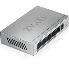 Zyxel GS1005HP Ne-valdomas Gigabit Ethernet (10/100/1000) Maitinimas per Eternetą (PoE) Sidabras