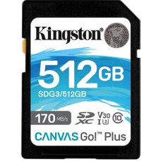 Kingston MEMORY SDXC 512GB UHS-I/SDG3/512GB KINGSTON