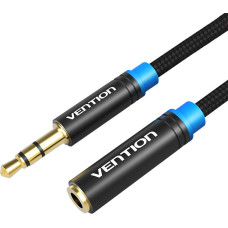 Vention Cable Audio Braided 3.5mm male-female Vention VAB-B06-B150-M 1,5m Black