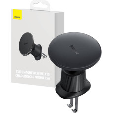 Baseus magnetic Car Phone Holder Baseus with wireless charging CW01 (Black)