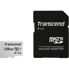 Transcend MEMORY MICRO SDXC 256GB W/ADAP/C10 TS256GUSD300S-A TRANSCEND