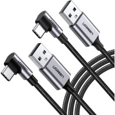 Ugreen 2x1 UGREEN Angled USB-C To USB-A Data Cable Black 2M